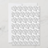 Wild One Safari Erstgeburtsteroloring Einladung (Rückseite)