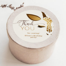 Wild one Safari Geburtstag vielen Dank Runder Aufkleber