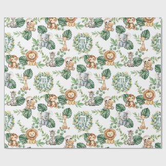 Wild One Safari Geschenkpapier
