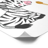 Wild one Safari / Girl Jungle BABY Dusche willkomm Poster (Ecke)