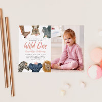 Wild One Safari Girl's First Birthday Party Foto