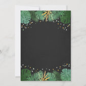 Wild One Safari Gold Boy Animals Geburtstagsparty Einladung (Rückseite)