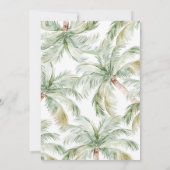 Wild One Safari Jungle 1. Geburtstag Einladung (Rückseite)