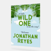 Wild One Safari Jungle Baby Dusche Acrylschild (Winkel)