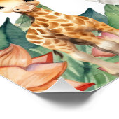 Wild One Safari Jungle Babydusche Momosa Bar Sign Poster (Ecke)