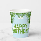 Wild One Safari Jungle Party Paper Napkins Pappbecher (Rückseite)