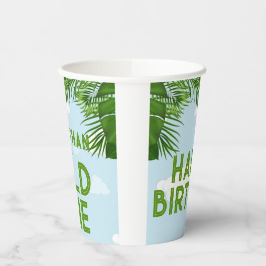 Wild One Safari Jungle Party Paper Napkins Pappbecher (Links)