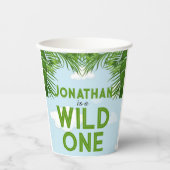 Wild One Safari Jungle Party Paper Napkins Pappbecher (Vorderseite)