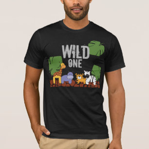 WILD ONE Safari Jungle Thema Erster Geburtstag sch T-Shirt