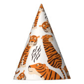 Wild One Safari Jungle Tiger Party Hat Partyhütchen (Vorderseite)