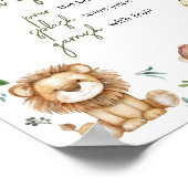 Wild One Safari Mama Osa Bar Baby Dusche Poster (Ecke)