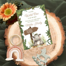 Wild One Safari Niedlich Baby Hippopotamus Baby Du