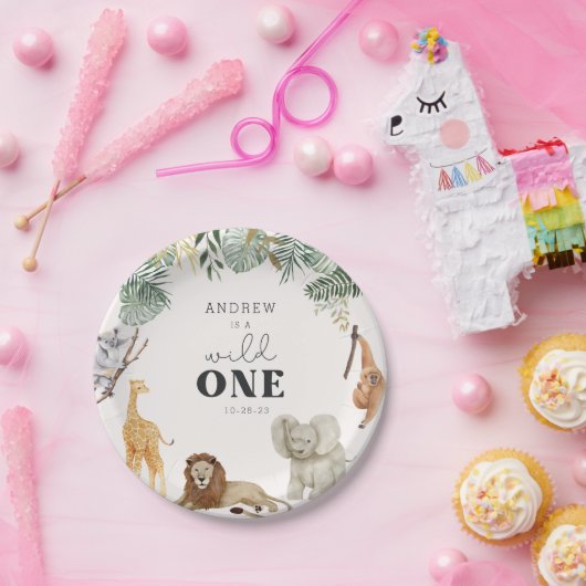 Wild One Safari Paper-Teller Pappteller (Party)