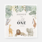 Wild One Safari Party Napkins Serviette (Vorderseite)