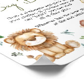 Wild One Safari Say Baby Shower nicht Poster (Ecke)