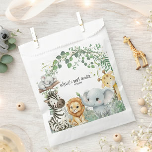 Wild One Safari Süße Dschungeltiere Baby Shower  Geschenktütchen