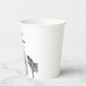 Wild One Safari Thema Erster Geburtstag Pappbecher (Links)