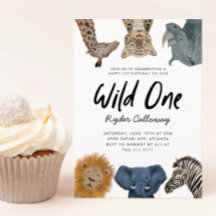 Wild One Safari Thema Erster Geburtstag Party