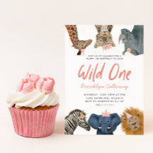 Wild One Safari Thema Girl's erste Geburtstagspart