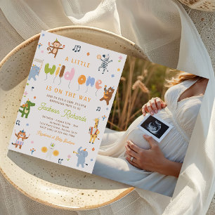 Wild-One-Safari-Tiere-Baby-Party-Foto Einladung