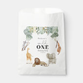 Wild-One-Safari-Tiere bevorzugen Flaggen Geschenktütchen (Vorderseite)