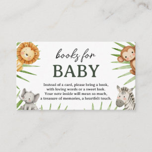 Wild One Safari-Tiere Junge Baby-Party Begleitkarte