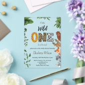 Wild One Safari tierische Babydusche Acryleinladungen (In Situ (Hochzeit))