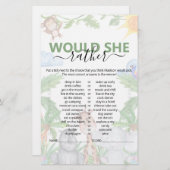 Wild One Safari würde sie eher Baby Shower Game (Vorne/Hinten)