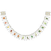 Wild One Safari Zoo Animal Birthday Party Wimpelkette (Alle)