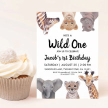 Wild-One-Safari-Zoo-Tiere Erster Geburtstag