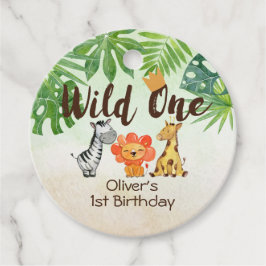 Wild One, Safari zum ersten Geburtstag Geschenkanhänger