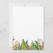 Wild One Savannah Safari Thema Girl Erstgeburt Einladung (Rückseite)