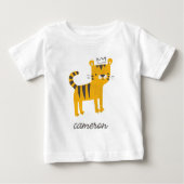 Wild One Tiger Cat Baby T-shirt (Vorderseite)