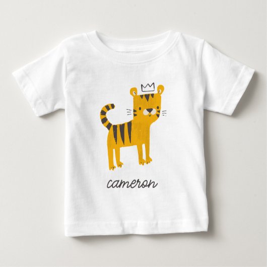 Wild One Tiger Cat Baby T-shirt (Vorderseite)