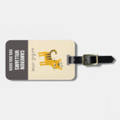 Wild One Tiger Cat Gepäckanhänger (Vorderseite horizontal)