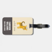 Wild One Tiger Cat Gepäckanhänger (Rückseite horizontal)