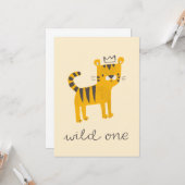 Wild One Tiger Cat Karte (Vorderseite/Rückseite Beispiel)