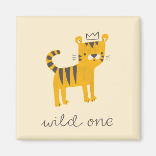Wild One Tiger Cat Magnet