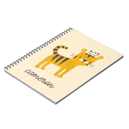 Wild One Tiger Cat Notizblock (Linke Seite)