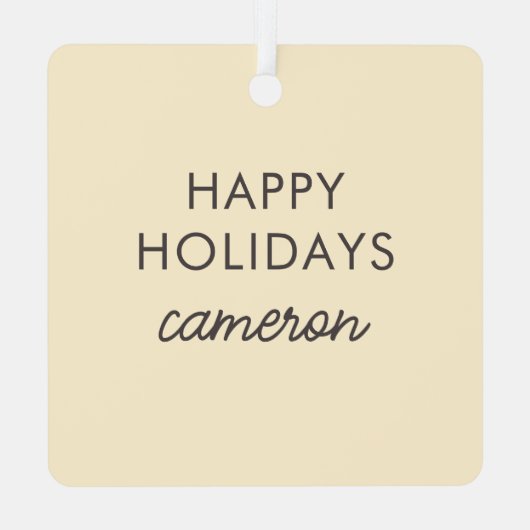 Wild One Tiger Cat Ornament Aus Metall (Rückseite)