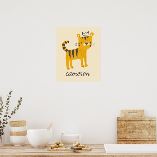 Wild One Tiger Cat Poster (Küche)