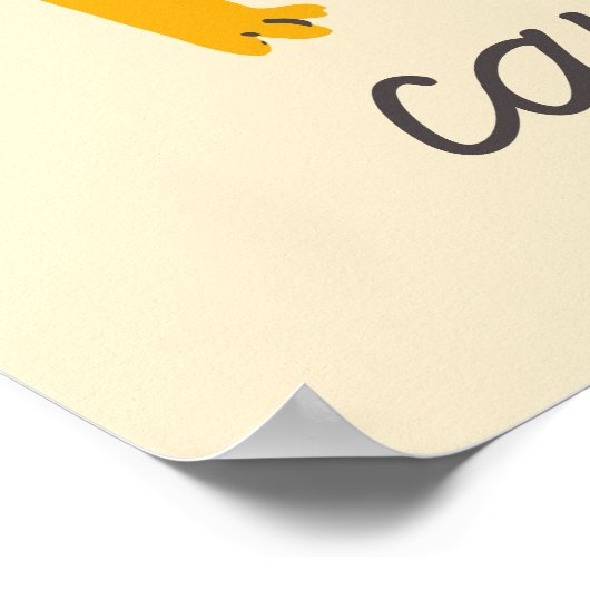 Wild One Tiger Cat Poster (Ecke)