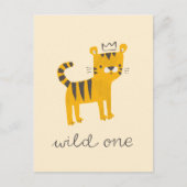 Wild One Tiger Cat Postkarte (Vorderseite)
