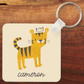 Wild One Tiger Cat Schlüsselanhänger (Rückseite)