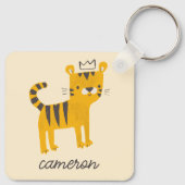 Wild One Tiger Cat Schlüsselanhänger (Rückseite)