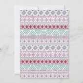 "Wild One" Tribal Baby Dusche Einladung (Rückseite)