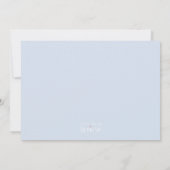 Wild One Tribal First Birthday Blue Foto Einladung (Rückseite)