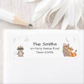 Wild One Tribal Woodland Rücksendeadressen-Aufkleb (Insitu)