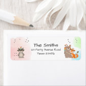 Wild One Tribal Woodland Rücksendeadressen-Aufkleb (Insitu)