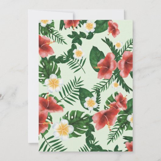 Wild One Tropical Exotic Parrots Junge 1. Geburtst Einladung (Rückseite)